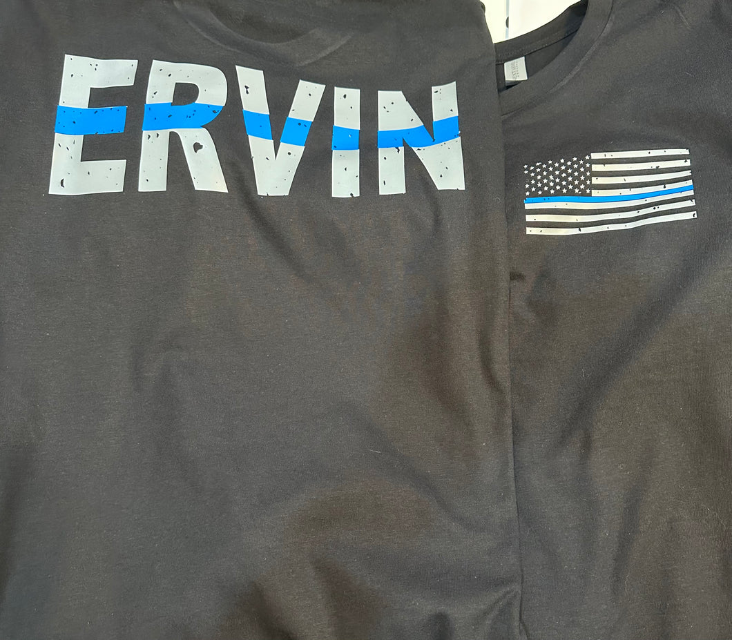 Ervin Blue Line Tshirt